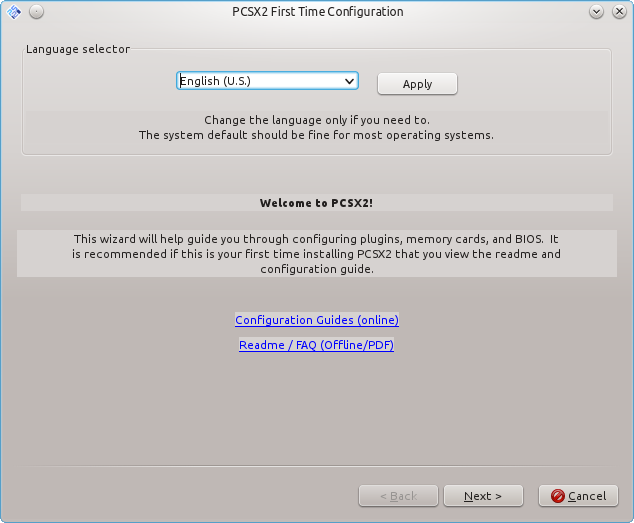 File:PCSX2 First Time Configuration 01 - Linux.png