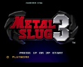 Metal Slug 3 (SLPS 25209)