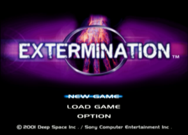 File:Extermination Start Screen NTSC-US.png